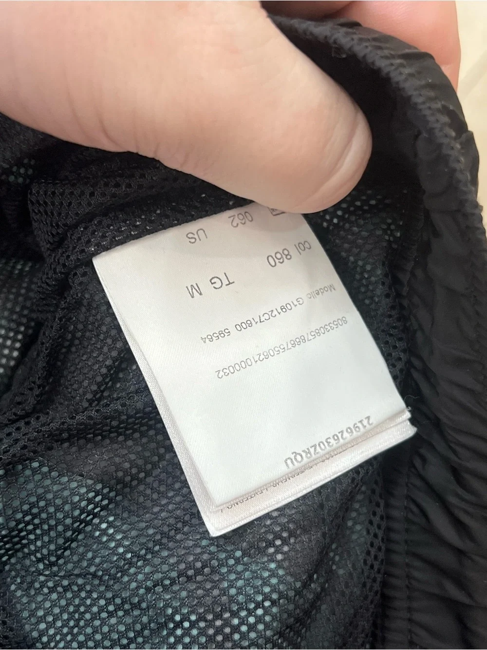 Moncler Men’s Blue & Black Abstract Print Swim Trunks